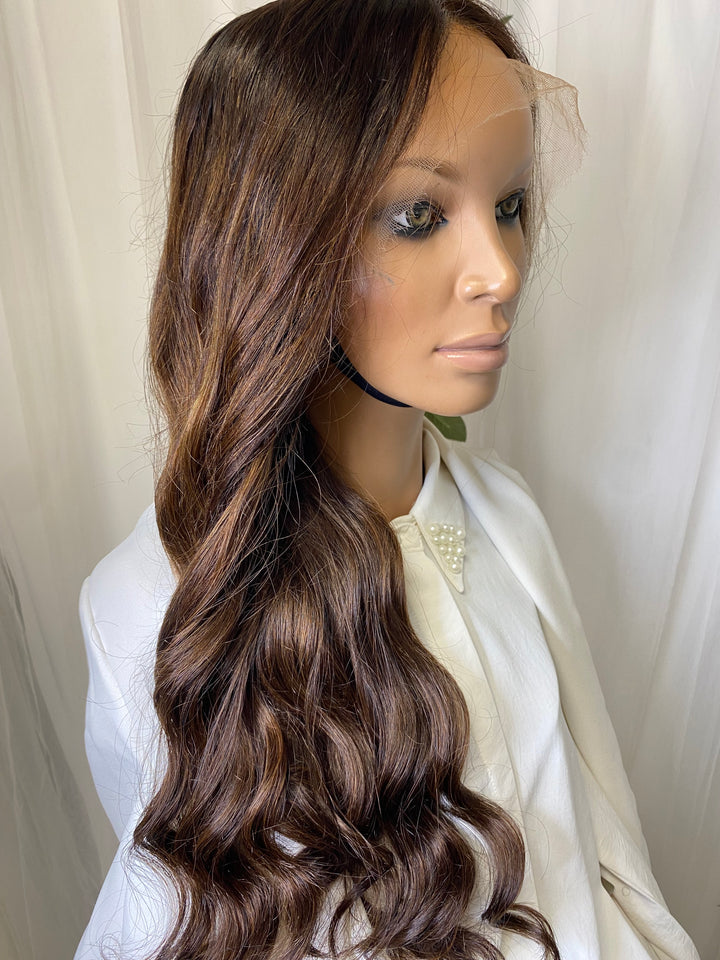 Chocolate wig (HD marron-petit S)
