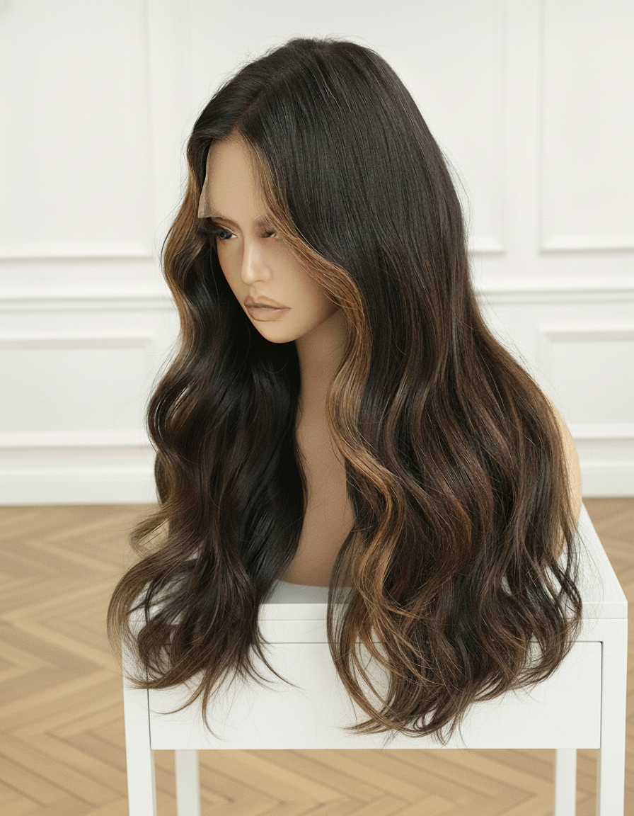 Maddy Glam (dentelle marron)