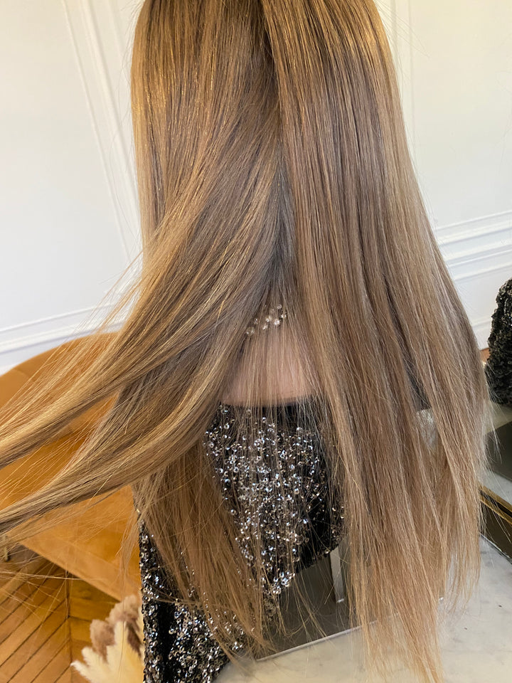 Aurora blond HD (dentelle marron)