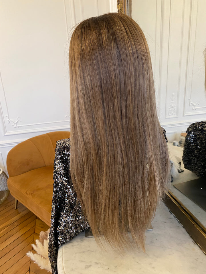 Aurora blond HD (dentelle marron)