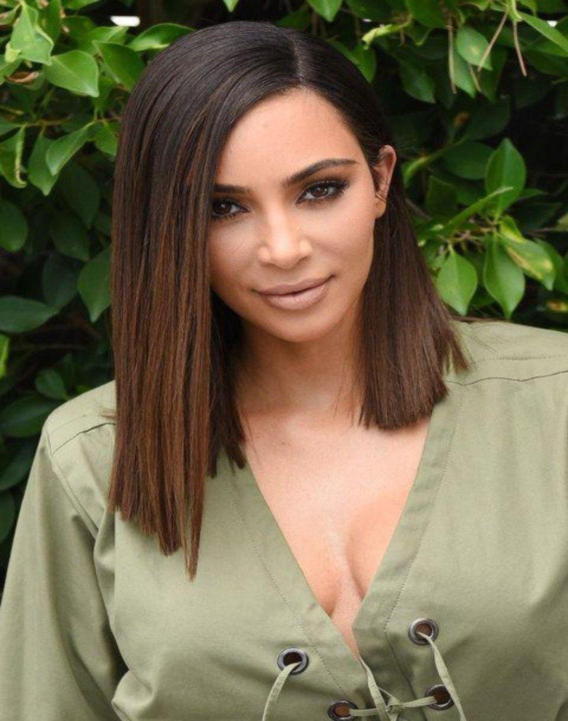 Sur commande Kim carré asymétrique marron - Glamlace